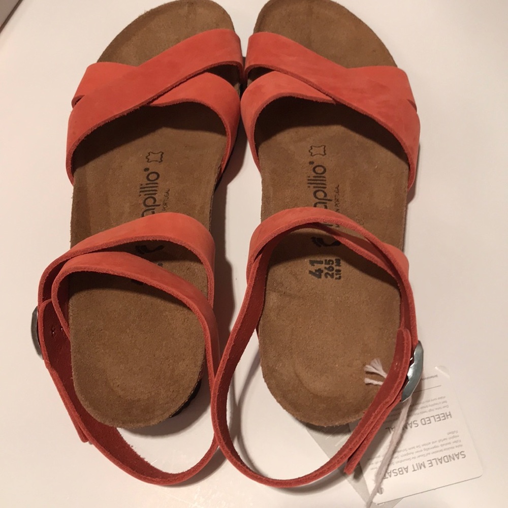 NWT PAPILLIO BIRKENSTOCK LOLA CORAL SANDAL 10 41 - Picture 4 of 9